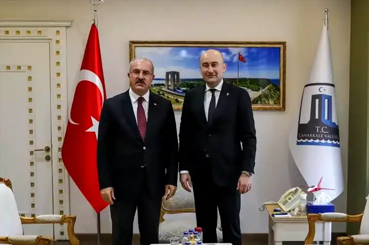 Yücel, Çanakkale Valisi'ni Ziyaret Etti
