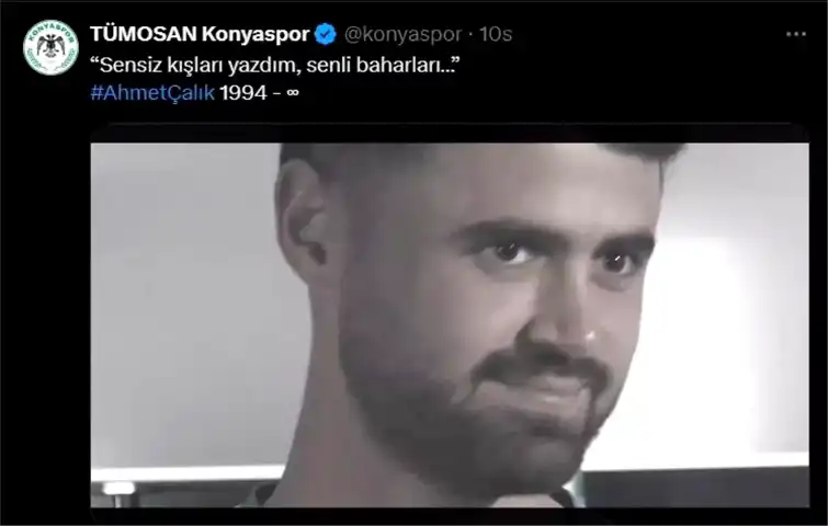 Konyaspor, Ahmet Çalık'ı 3. Yıl Dönümünde Andı