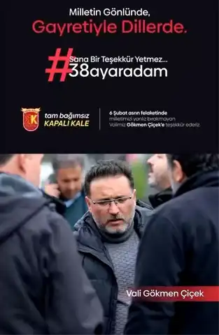 Vali Çiçek, '38 Ayar Adam'!
